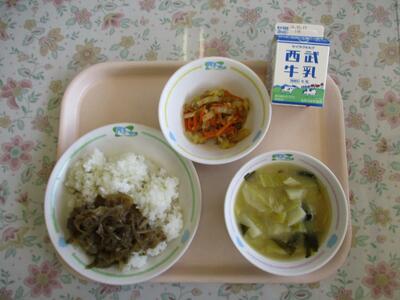 今日の給食